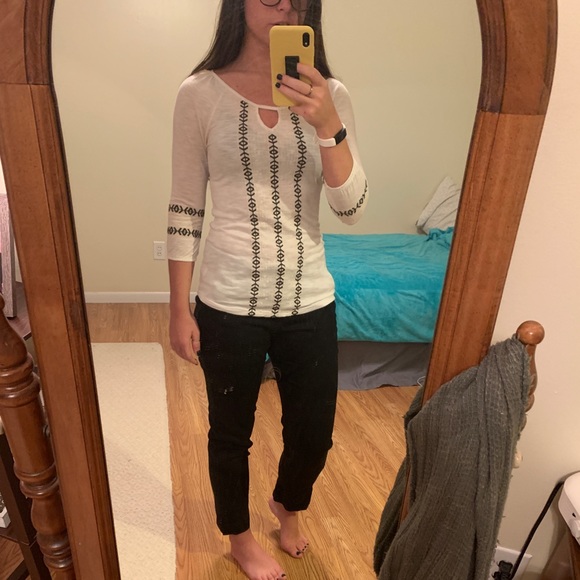 White Aztec Shirt - Picture 2 of 2